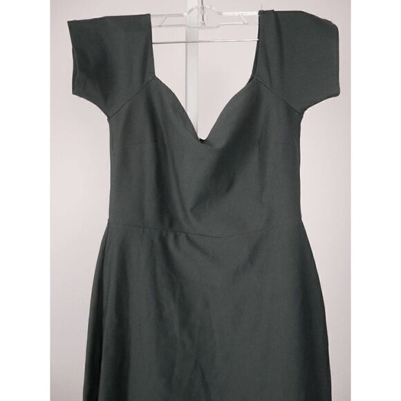 Lulu's Off-the-Shoulder Sweetheart Neckline Midi Dress M - Picture 4 of 9
